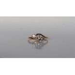 A three stone diamond ring,