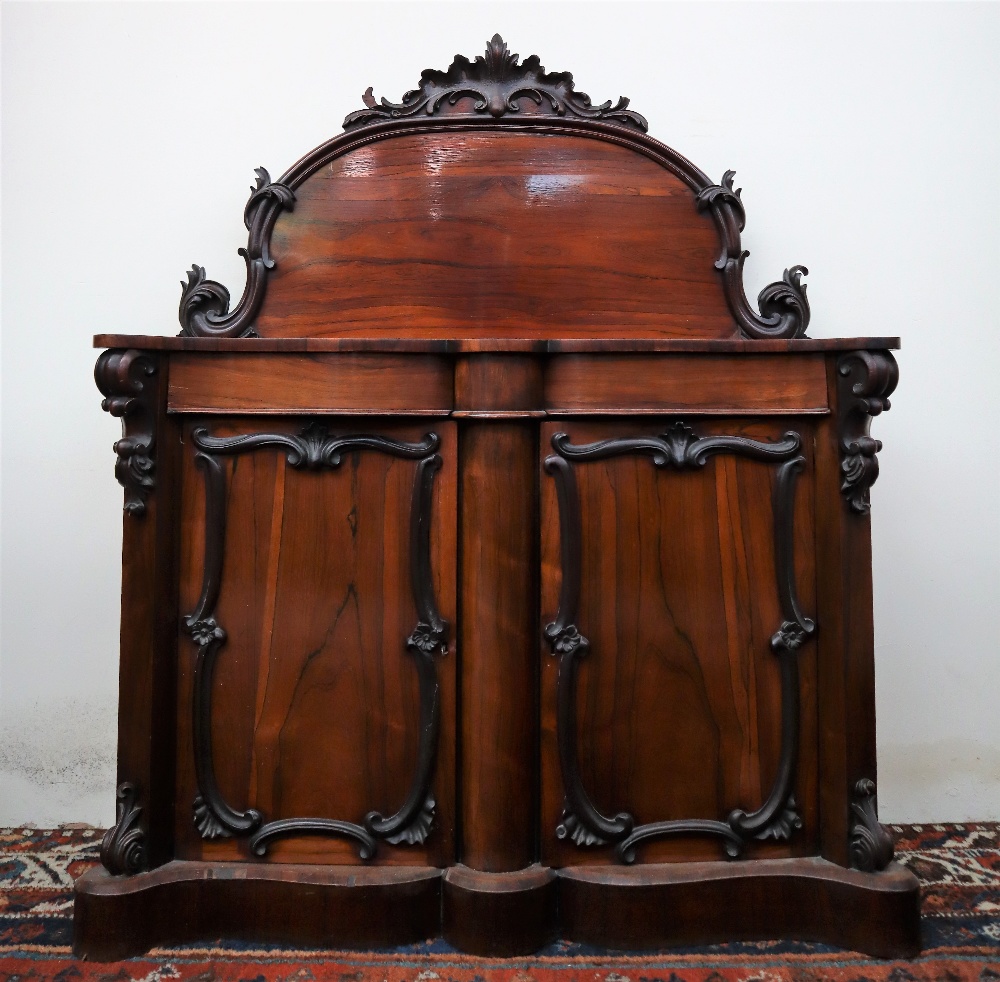 A Victorian rosewood chiffonier, - Image 2 of 13