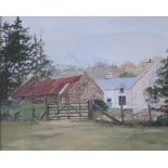 R Kenneth Kernick Old Farm & Barn, North Wales Watercolour Signed and inscribed verso 28.