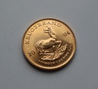A 2004 gold Krugerrand