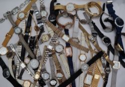 A lady's Skagen wrist watch together with a collection of lady's dress watches