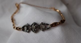 A diamond bracelet,