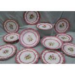 A Coalport dessert set,