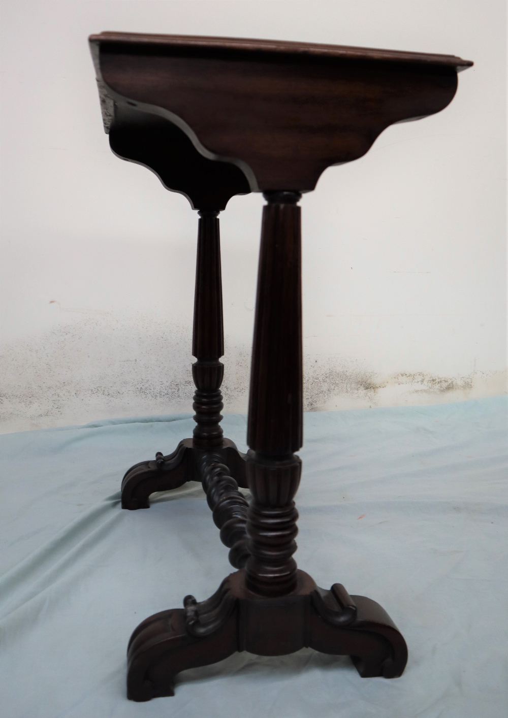 A Victorian and later yew and marquetry decorated Killarney occasional table of rectangular form, - Image 4 of 5