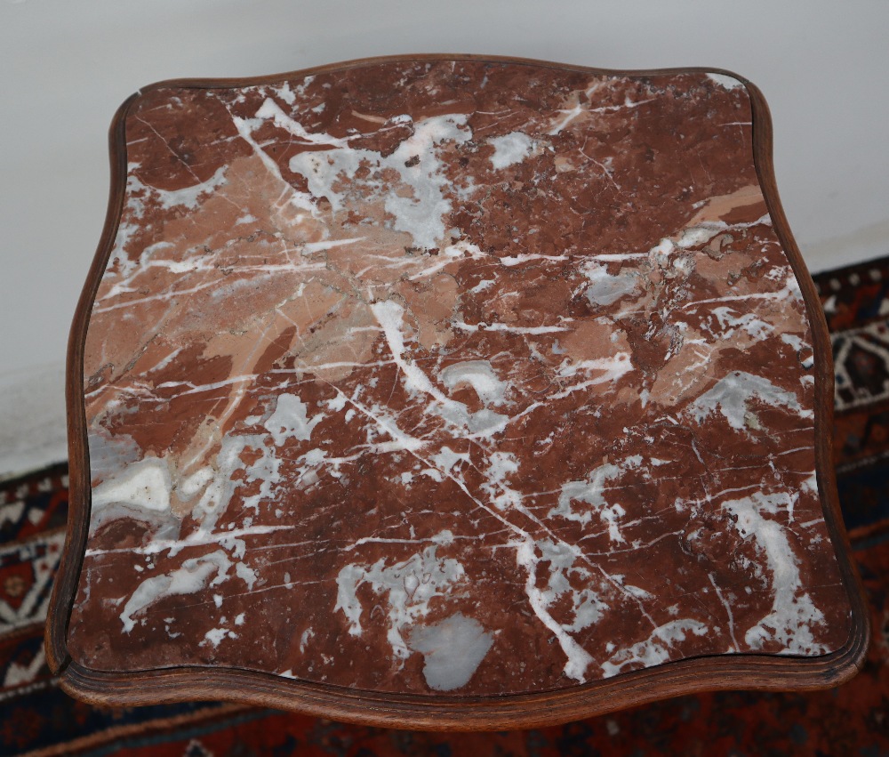 A French marble topped side cabinet, - Image 8 of 9