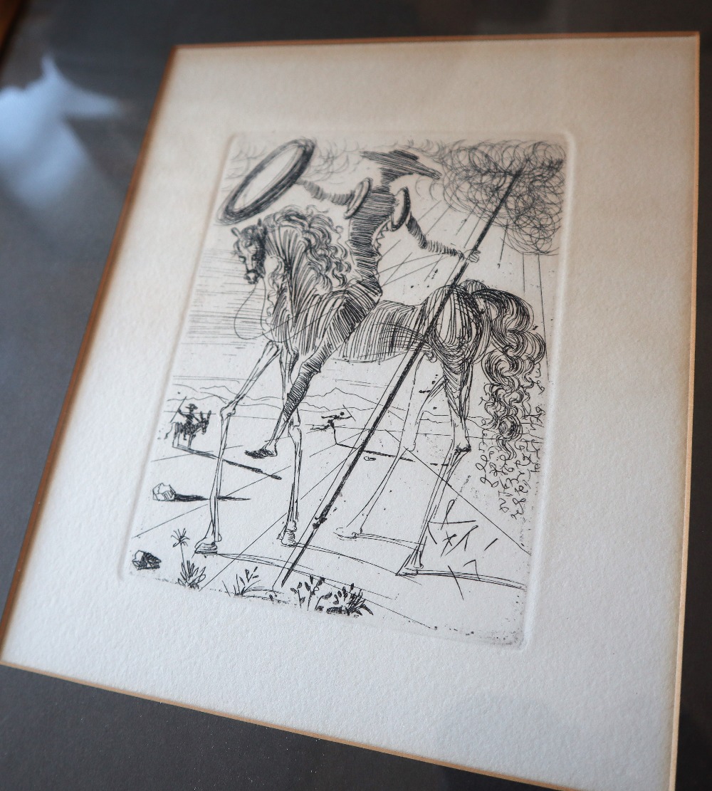 After Salvadore Dali Don Quixote An etching 17 x 12cm Templeton & Rawlings Ltd certificate to the - Image 3 of 4