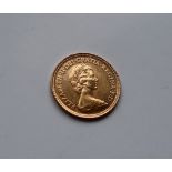 An Elizabeth II gold half sovereign,