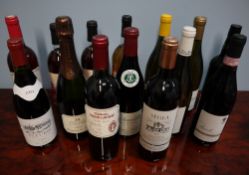 A bottle of Segla Margaux 1997 together with assorted bottles of red and white wine including Louis