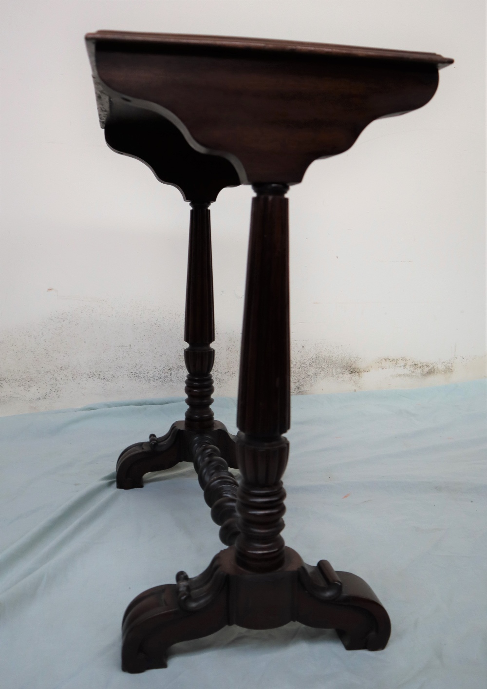 A Victorian and later yew and marquetry decorated Killarney occasional table of rectangular form, - Image 5 of 5