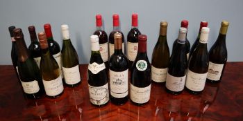 A bottle of Georges Duboeuf Brouilly 1992 together with a selection of red,