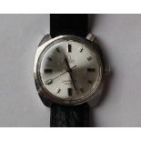 A Gentleman's Omega Seamaster Cosmic automatic wristwatch, the silvered dial with batons,