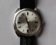 A Gentleman's Omega Seamaster Cosmic automatic wristwatch, the silvered dial with batons,