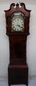 A 19th century mahogany longcase clock,