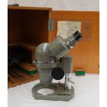 An Olympus Stereoscope microscope model SZ, serial No.