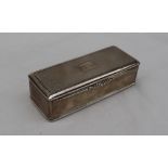 A early Victorian silver snuff box,