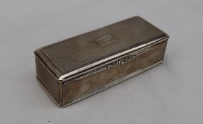 A early Victorian silver snuff box,