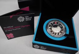 Royal Mint - The official London 2012 Olympic £5 silver proof coin,