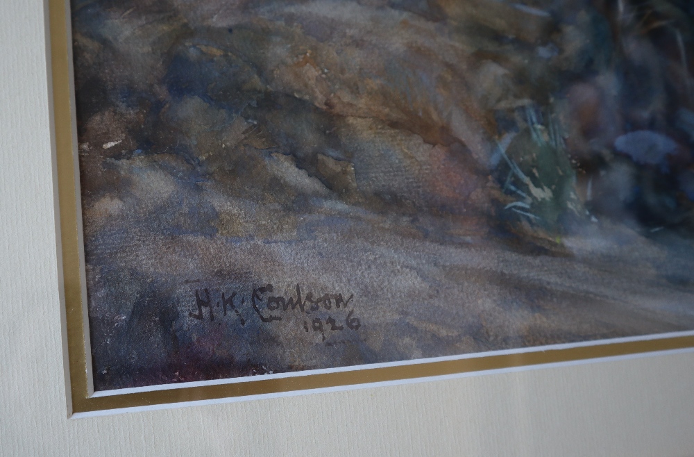 H M Coulson In the Chilean Andes Watercolour Signed and dated 1926 Inscribed verso 44 x 59. - Image 3 of 6