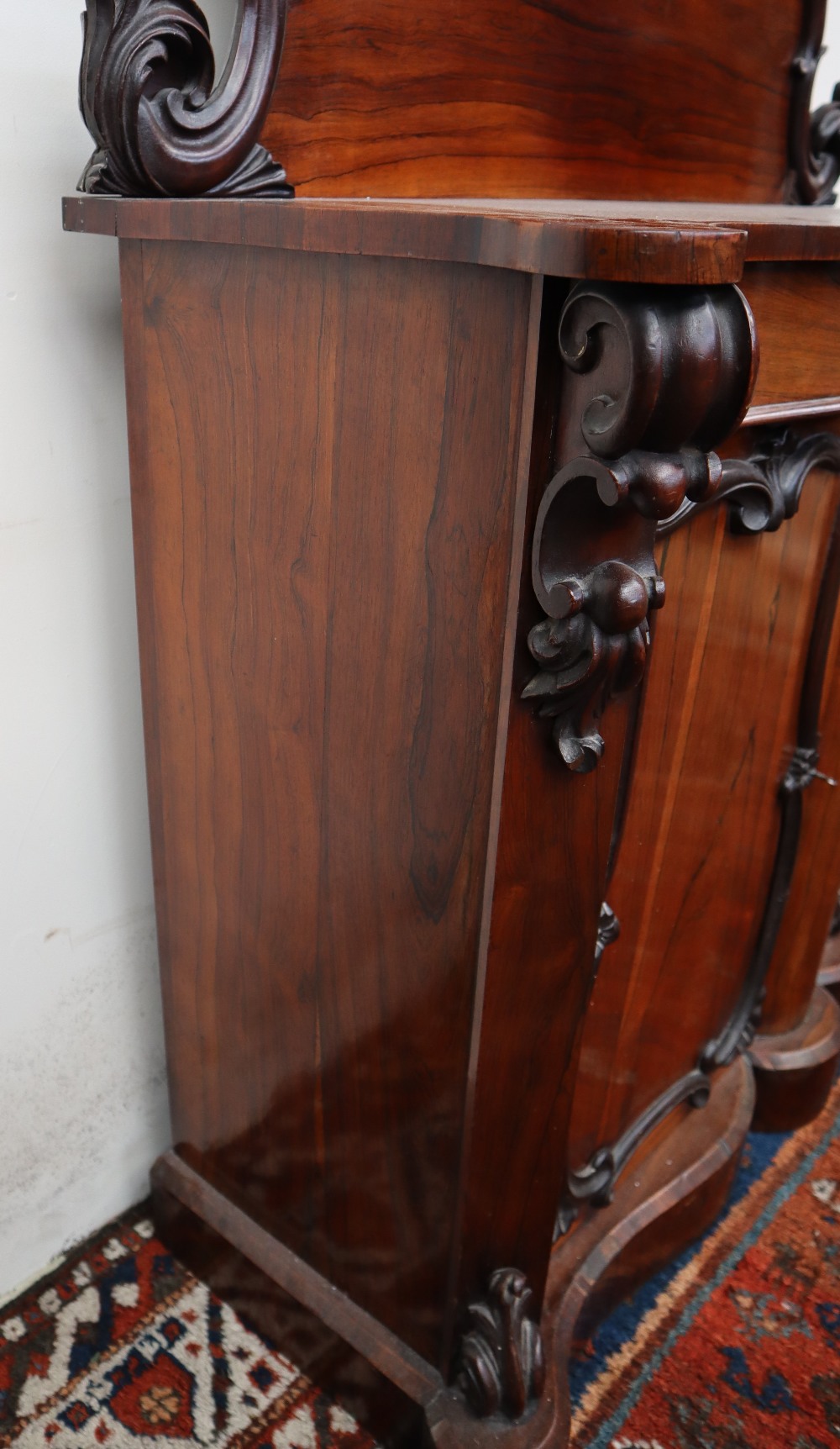 A Victorian rosewood chiffonier, - Image 8 of 13