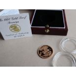 Royal Mint - A 1997 gold proof Sovereign, cased with certificate No.