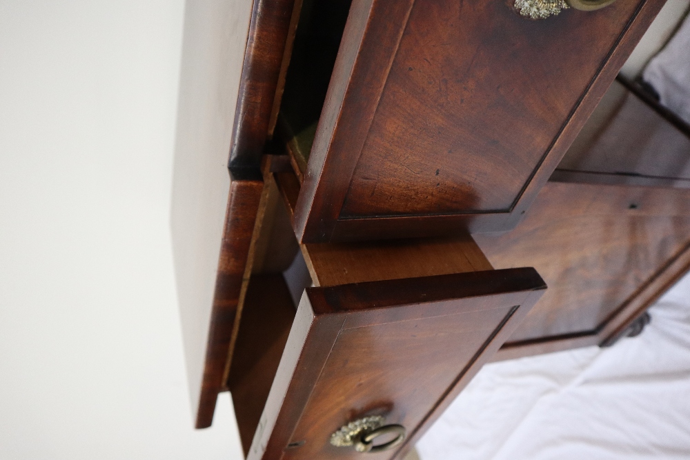 A 19th century mahogany sideboard the top with an inverted breakfront, - Image 3 of 5