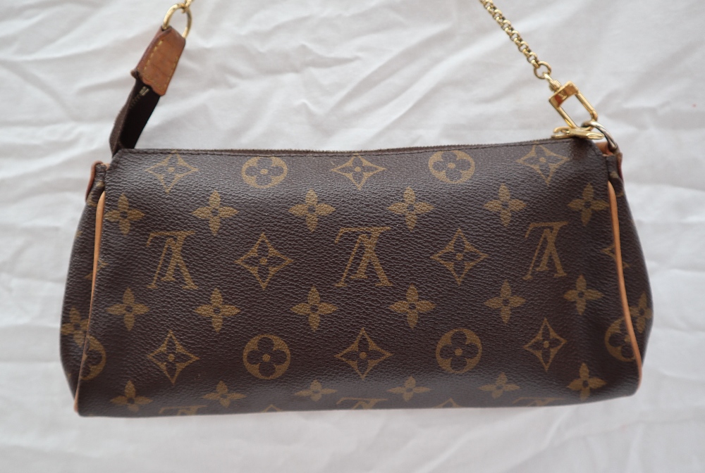 A small Louis Vuitton monogram clutch bag, with a leather shoulder strap, - Image 5 of 13