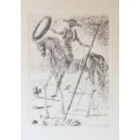 After Salvadore Dali Don Quixote An etching 17 x 12cm Templeton & Rawlings Ltd certificate to the