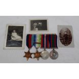 William Joseph Ward - a set of four World War II medals, including The 1939-194 Star,
