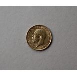 A George V gold half sovereign dated 1914