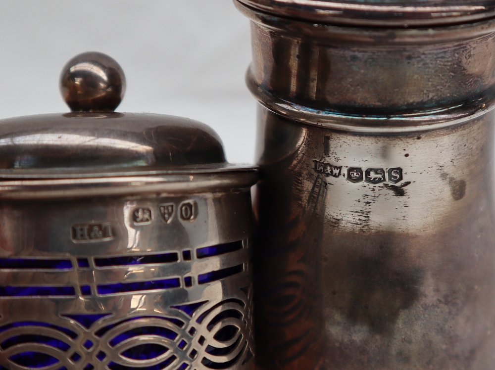 An Elizabeth II silver sugar caster, with a turned pierced domed top, - Image 2 of 4