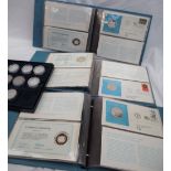 Three sets of Official United Nations Medallic First Day Covers for 1973,