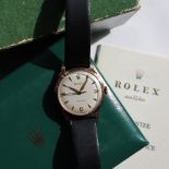 A Gentleman's 9ct yellow gold Rolex wristwatch,