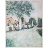 After Bernard Gantner Le Manoir An etching Signed in pencil, numbered 63/375 52.