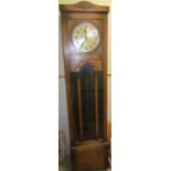 A 20th century oak long case clock,
