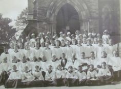 A collection of black and white photographs,