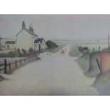 After LS Lowry A Country Road A print Together with another print and a mirror