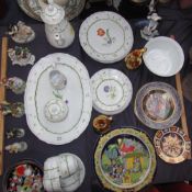 A Heinrich floral decorated part tea and dinner service together with Russian Fairy Tales plates,