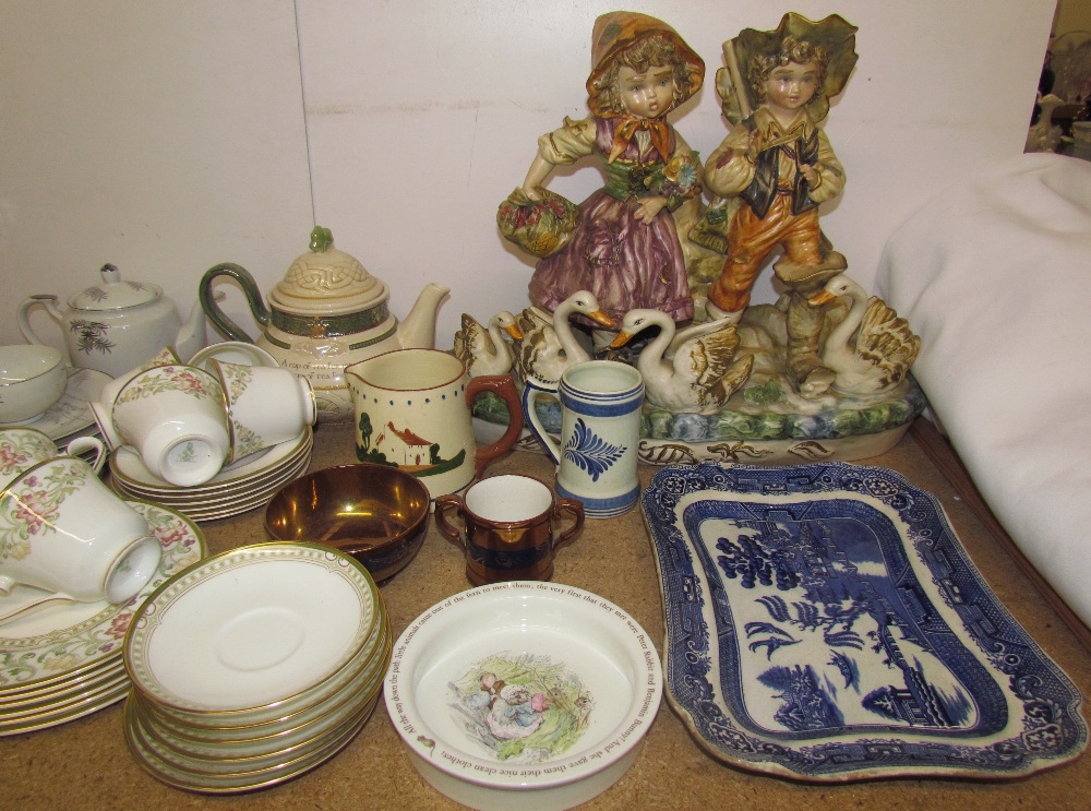 A Royal Doulton Lichfield pattern part tea set together with a Japanese part tea set, - Image 2 of 3