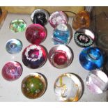 A collection of Caithness paperweights