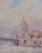 Felicia Simpson St Paul's cathedral Watercolour