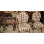 A pair of Mid-20th century armchairs, possibly Ercol,