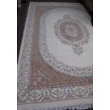 A large Indian cream ground rug