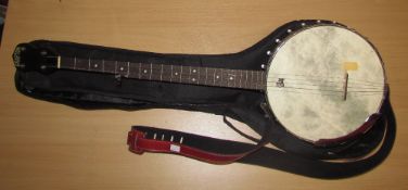 A Grafton N13428 'Popular' OB five string banjo,