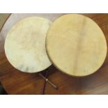 Two Irish Bodhran hand drums