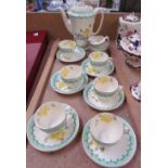 A Burleighware Balmoral Pattern part coffee set