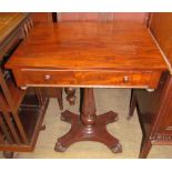 A Victorian mahogany side table,