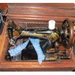 A singer sewing machine,