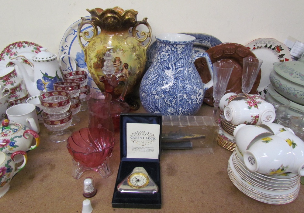 A Royal Stafford Olde English Garden part tea set together with other part tea sets, - Image 3 of 4