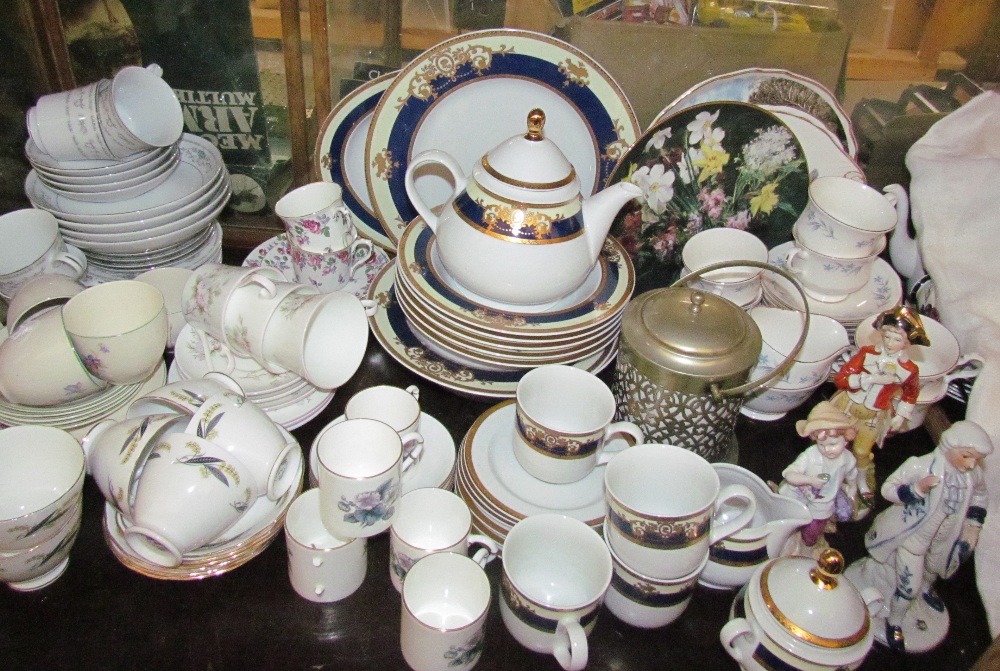 A Japanese part dinner set together with a Royal Vale part tea set, Royal Worcester part coffee set,