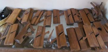 A collection of woodworking planes